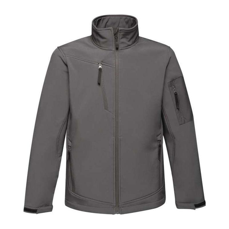 Jachetă softshell pentru bărbați, membrană cu 3 straturi, Arcola Seal Grey/Black 3XL