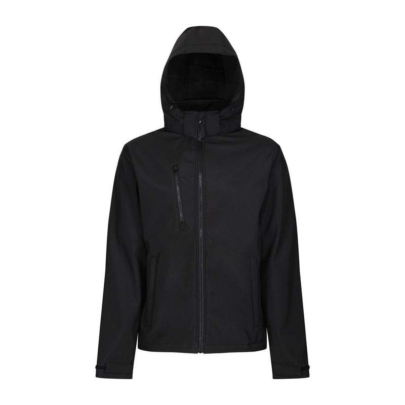 Jachetă softshell pentru bărbați, 3 straturi, Venturer Negru L