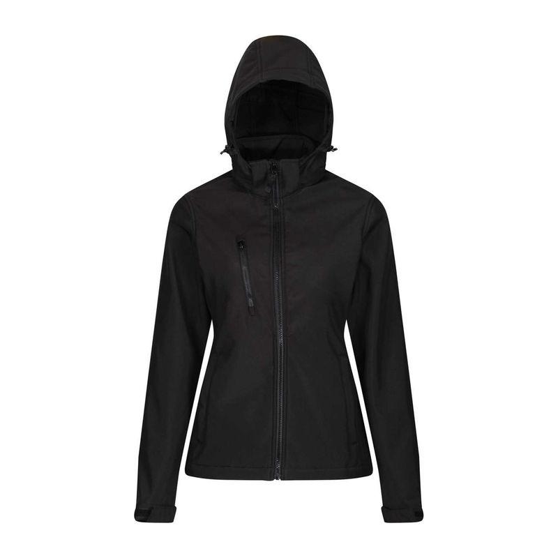 Jachetă softshell pentru femei, 3 straturi, Venturer Negru 12 ani