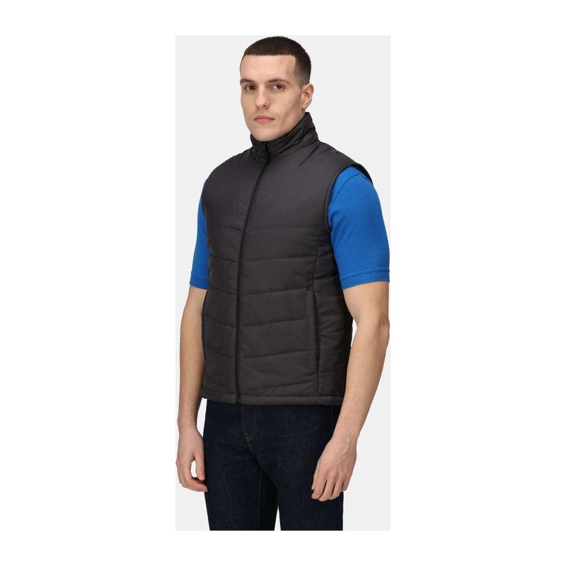 Vestă matlasată pentru bărbați Stage II Seal Grey/Black L