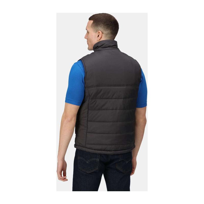 Vestă matlasată pentru bărbați Stage II Seal Grey/Black L