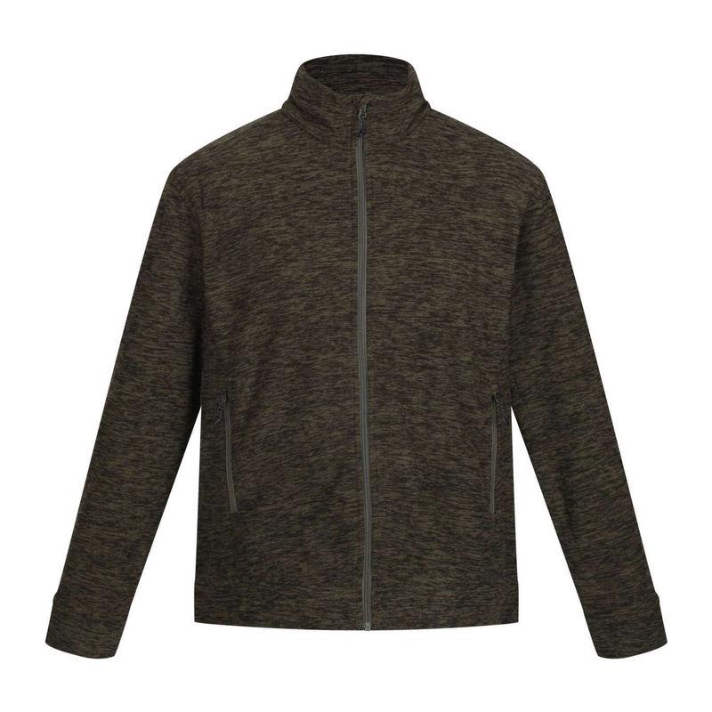 Jachetă polar cu fermoar pentru bărbați Thornly Dark Khaki Marl L