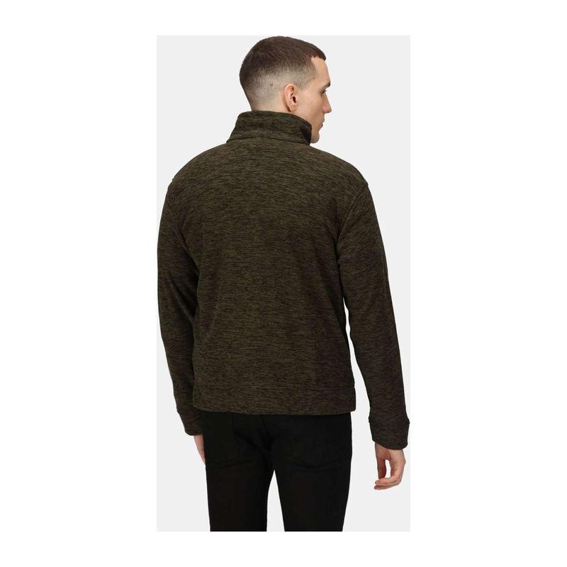 Jachetă polar cu fermoar pentru bărbați Thornly Dark Khaki Marl L