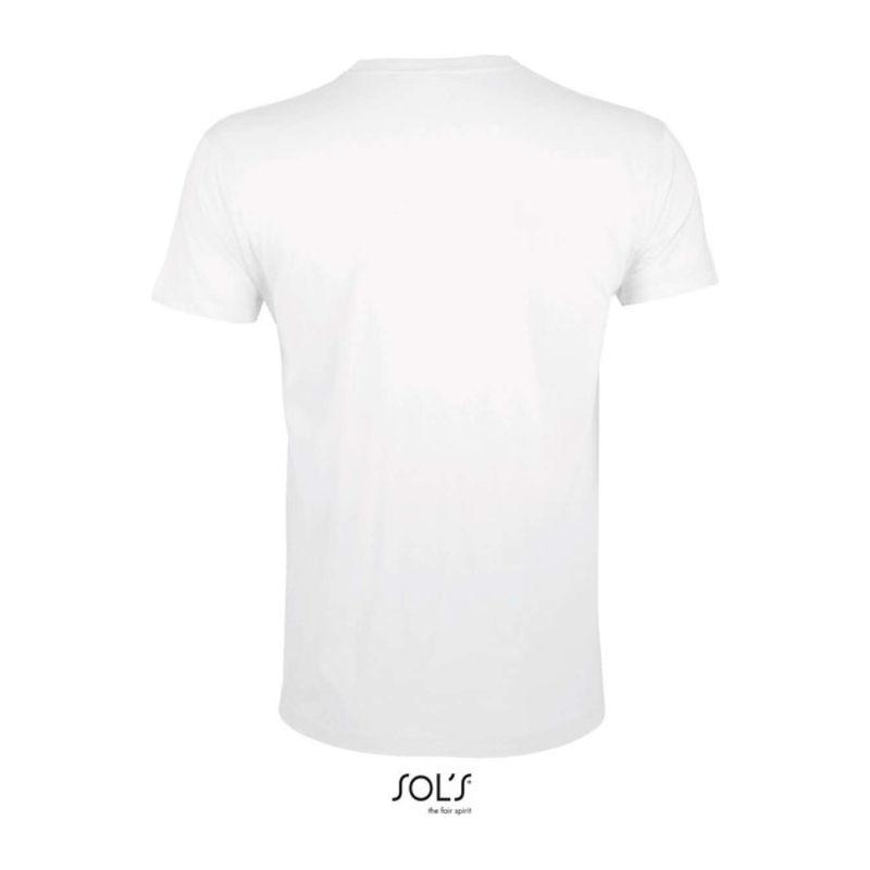 Tricou cu guler rotund și croială strâmtă, pentru bărbați, Sol's Regent Fit Alb XL