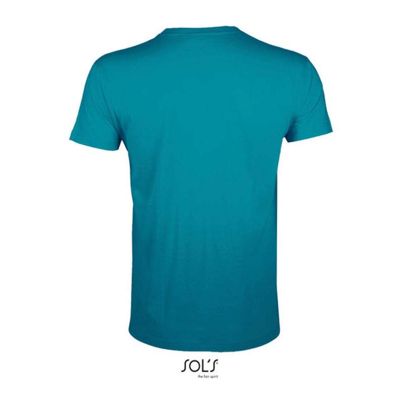 Tricou cu guler rotund și croială strâmtă, pentru bărbați, Sol's Regent Fit Albastru XXL