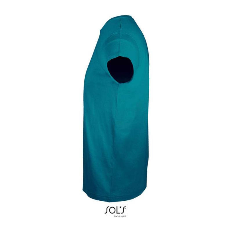 Tricou cu guler rotund și croială strâmtă, pentru bărbați, Sol's Regent Fit Albastru XXL