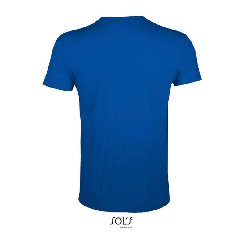 Tricou cu guler rotund și croială strâmtă, pentru bărbați, Sol's Regent Fit Albastru XL