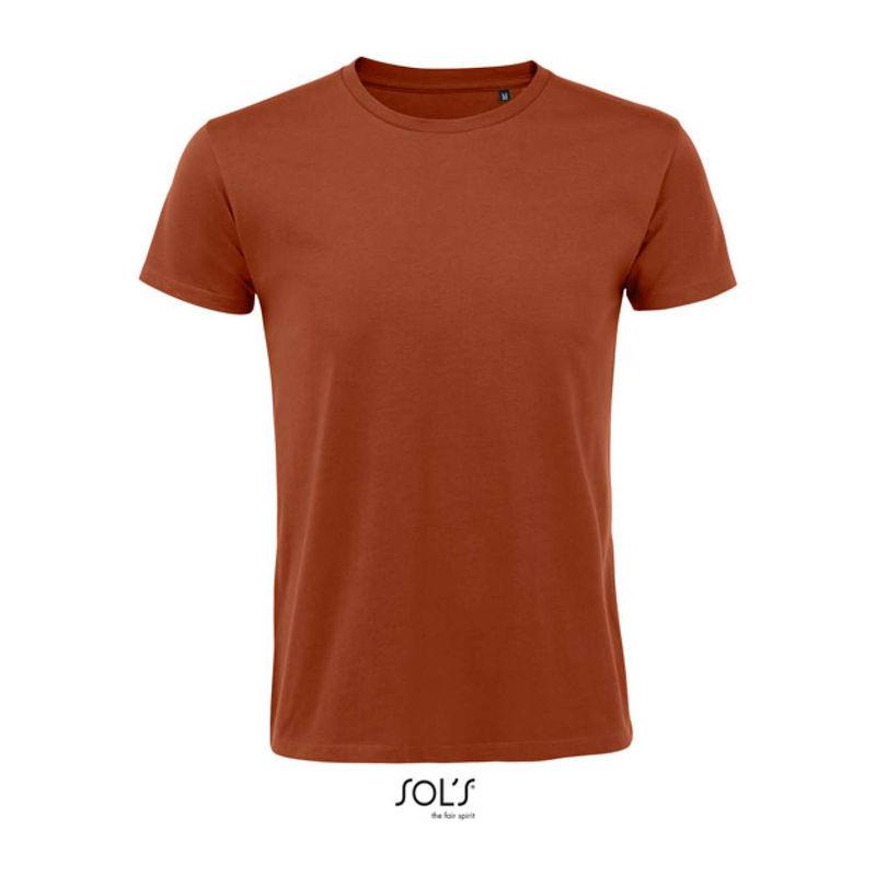 Tricou cu guler rotund și croială strâmtă, pentru bărbați, Sol's Regent Fit Rosu XS