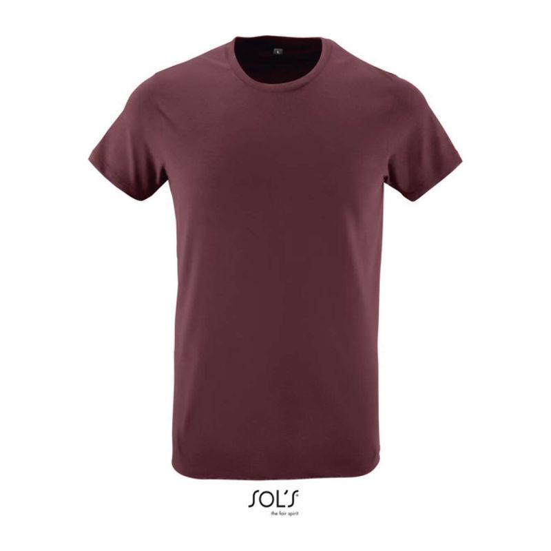 Tricou cu guler rotund și croială strâmtă, pentru bărbați, Sol's Regent Fit Grey Melange XXL