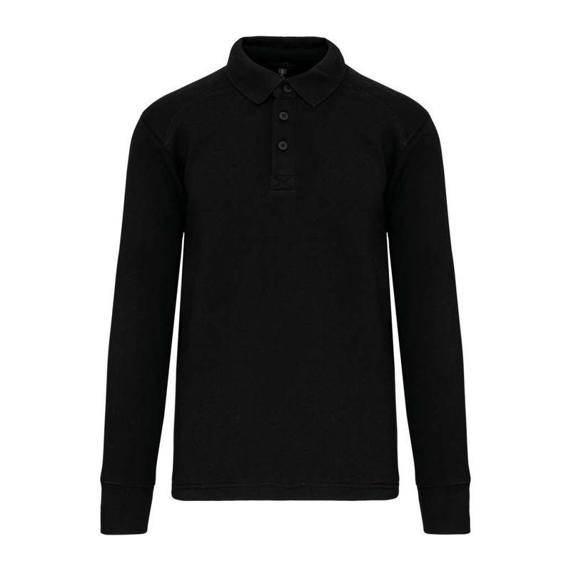 Bluză de lucru cu guler polo Negru