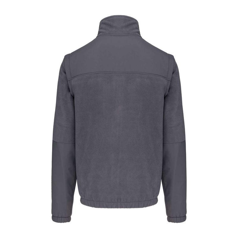 Jachetă de lucru fleece unisex cu mâneci detașabile Gri