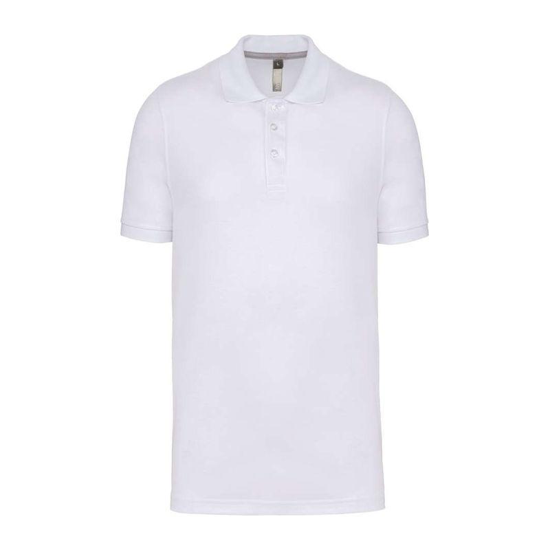 Tricou polo pentru bărbați, uz profesional Alb S