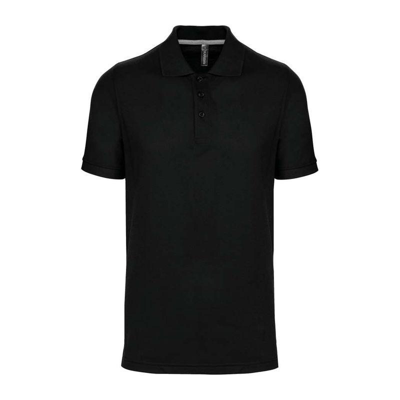 Tricou polo pentru bărbați, uz profesional Negru