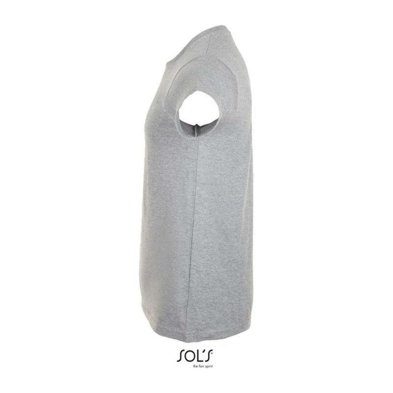 Tricou cu guler rotund, pentru bărbați, Sol's Imperial Fit Grey Melange M
