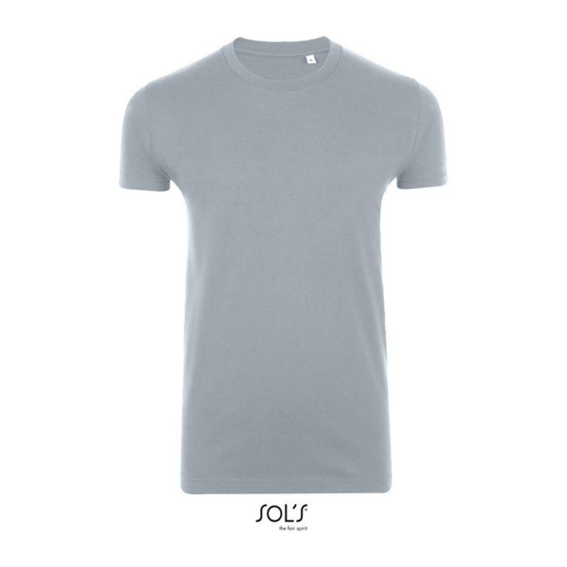 Tricou cu guler rotund, pentru bărbați, Sol's Imperial Fit Gri XL