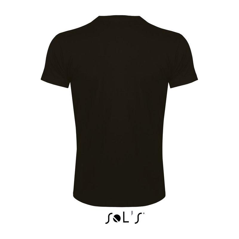 Tricou cu guler rotund, pentru bărbați, Sol's Imperial Fit Negru XL