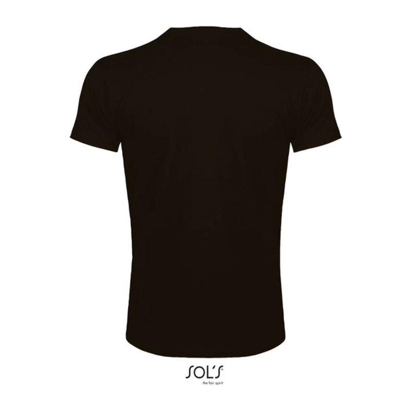 Tricou cu guler rotund, pentru bărbați, Sol's Imperial Fit Negru XL