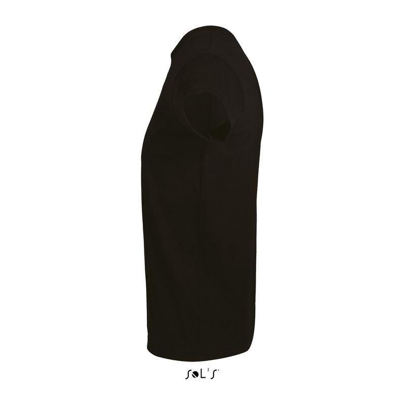 Tricou cu guler rotund, pentru bărbați, Sol's Imperial Fit Negru XXL