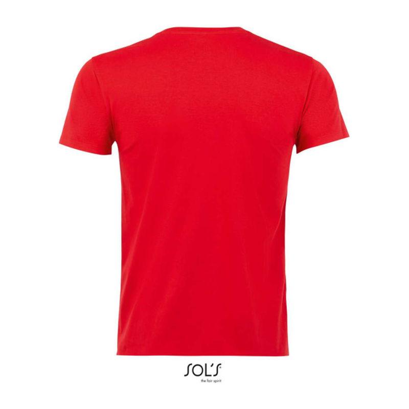 Tricou cu guler rotund, pentru bărbați, Sol's Imperial Fit Rosu XXL