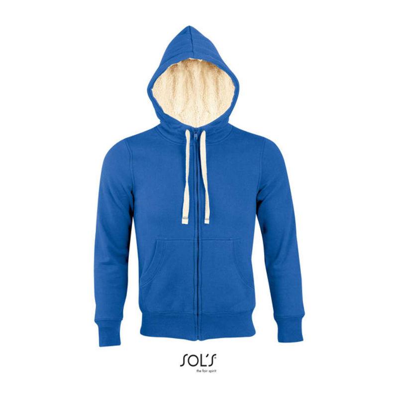 Jachetă unisex cu închidere cu fermoar și căptușeală Sol's Sherpa  Albastru S