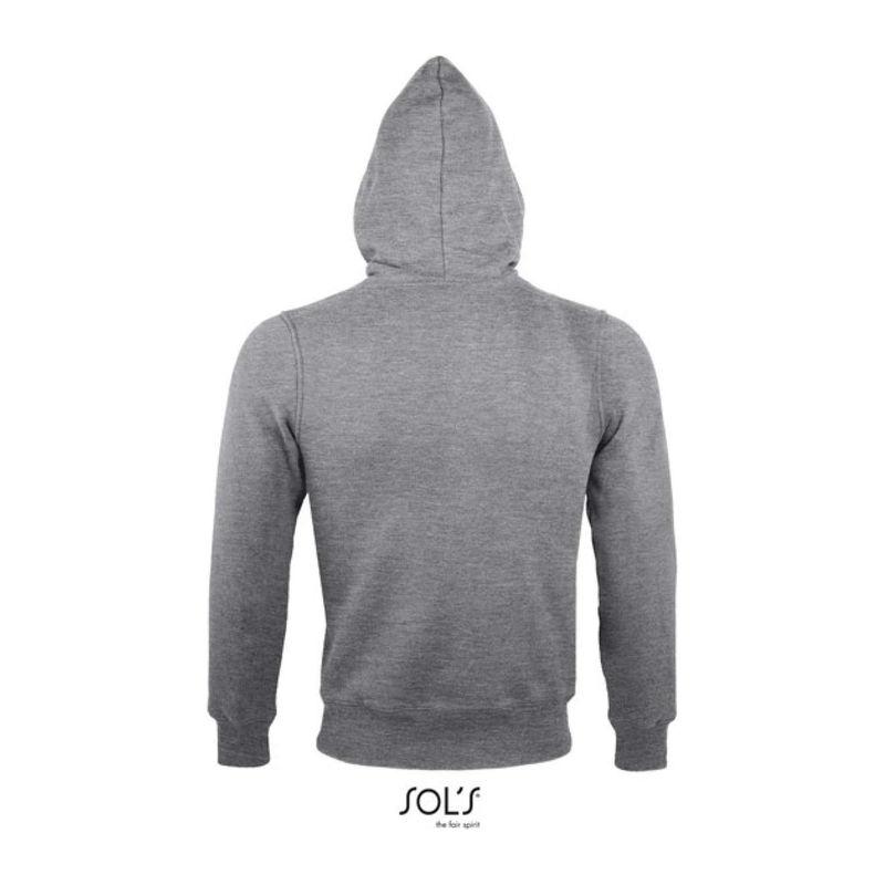 Jachetă unisex cu închidere cu fermoar și căptușeală Sol's Sherpa  Grey Melange XL