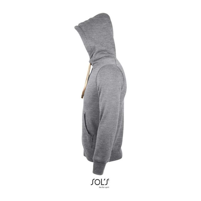 Jachetă unisex cu închidere cu fermoar și căptușeală Sol's Sherpa  Grey Melange XL