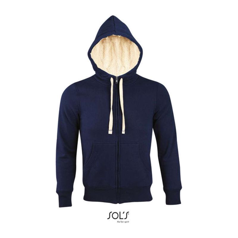 Jachetă unisex cu închidere cu fermoar și căptușeală Sol's Sherpa  Orion Navy Blue