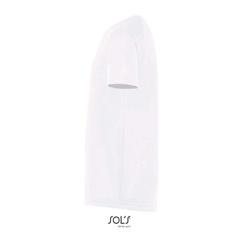Tricou sport pentru copii, mâneci raglan, Sol's Sporty Alb