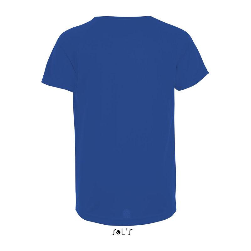 Tricou sport pentru copii, mâneci raglan, Sol's Sporty Albastru