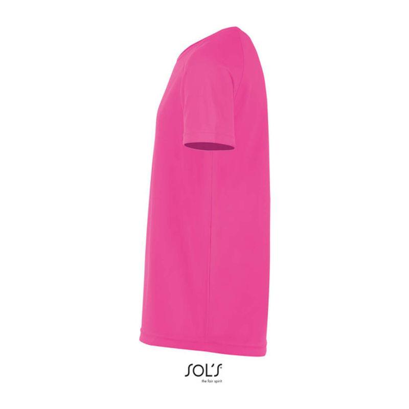 Tricou sport pentru copii, mâneci raglan, Sol's Sporty Neon Pink 2
