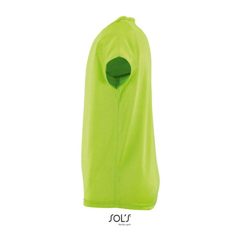 Tricou sport pentru copii, mâneci raglan, Sol's Sporty Verde