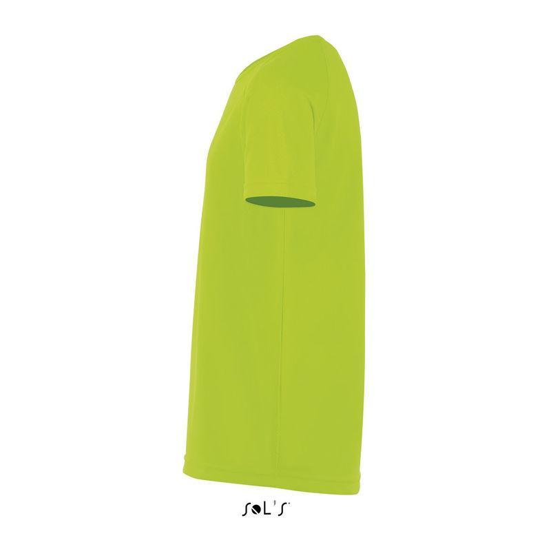 Tricou sport pentru copii, mâneci raglan, Sol's Sporty Neon Green