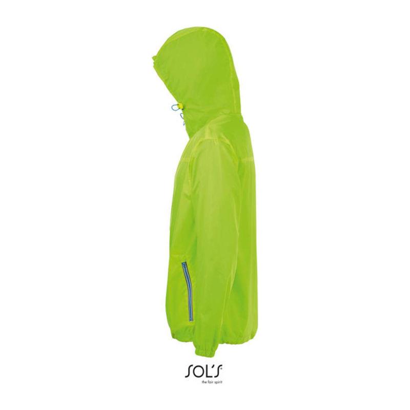 Geacă unisex antivânt Sol's Skate Neon Lime L