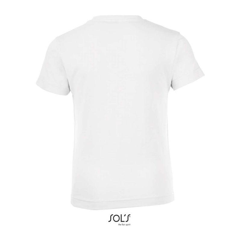 Tricou cu guler rotund pentru copii Sol's Regent Fit Alb