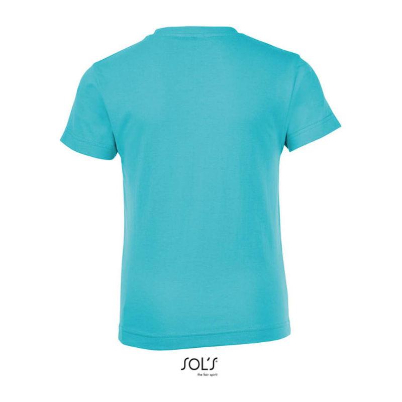 Tricou cu guler rotund pentru copii Sol's Regent Fit Albastru