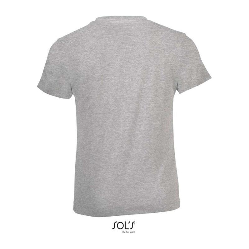 Tricou cu guler rotund pentru copii Sol's Regent Fit Grey Melange