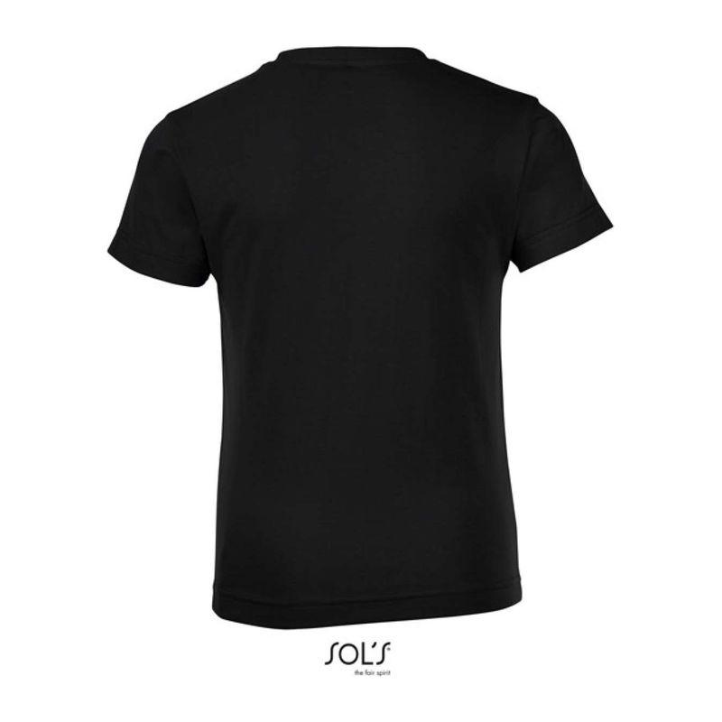 Tricou cu guler rotund pentru copii Sol's Regent Fit Negru