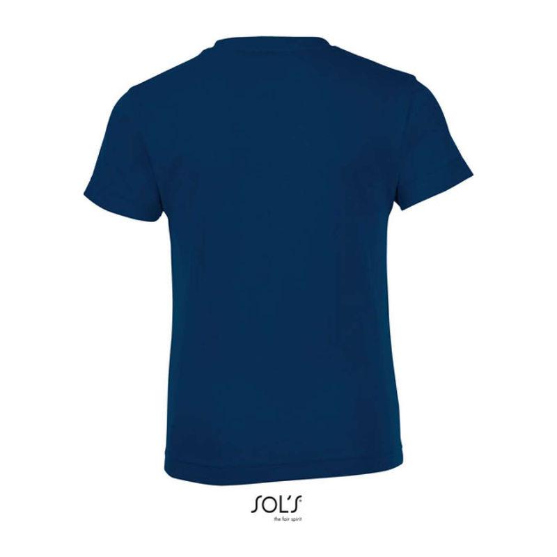 Tricou cu guler rotund pentru copii Sol's Regent Fit Orion Navy Blue