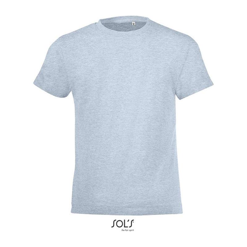 Tricou cu guler rotund pentru copii Sol's Regent Fit Rosu
