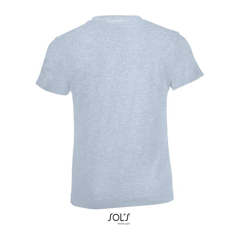Tricou cu guler rotund pentru copii Sol's Regent Fit Negru