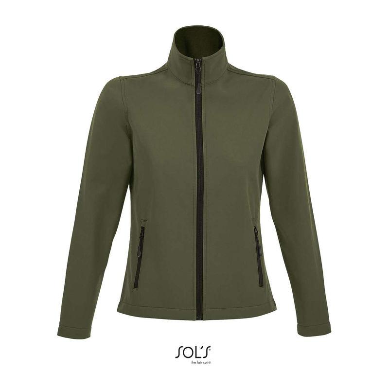 Jachetă softshell pentru femei, închidere cu fermoar, Sol's Race Maro