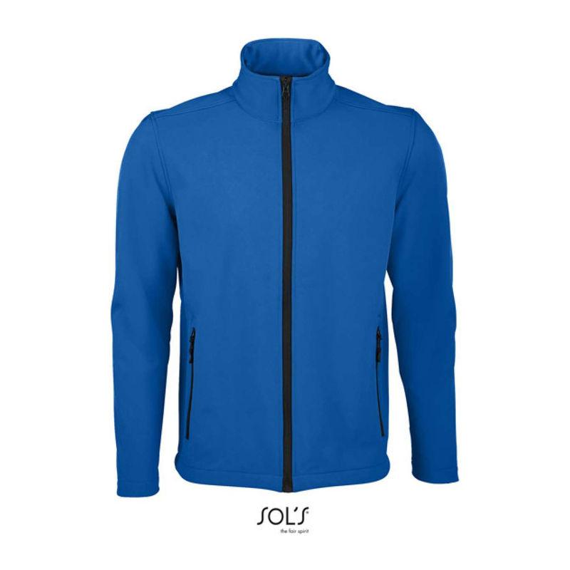 Jachetă softshell pentru bărbați, închidere cu fermoar, Sol's Race Albastru 3XL