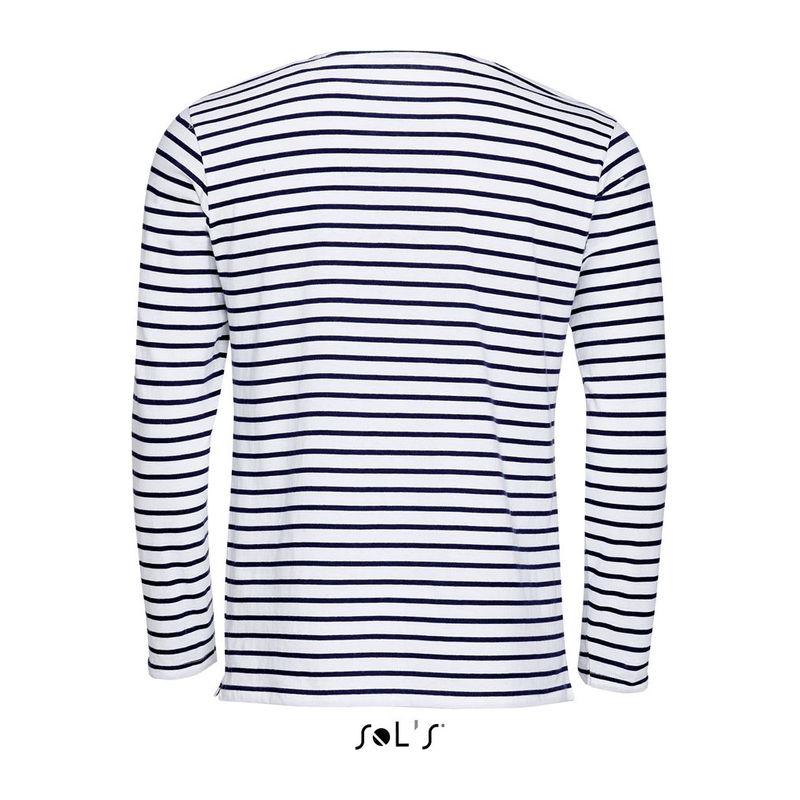 Bluză marinărească pentru bărbați Sol's Marine Alb M