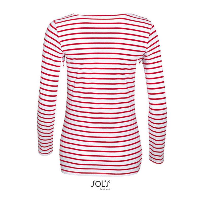 Bluză marinărească pentru femei Sol's Marine White-Orion Navy Blue M