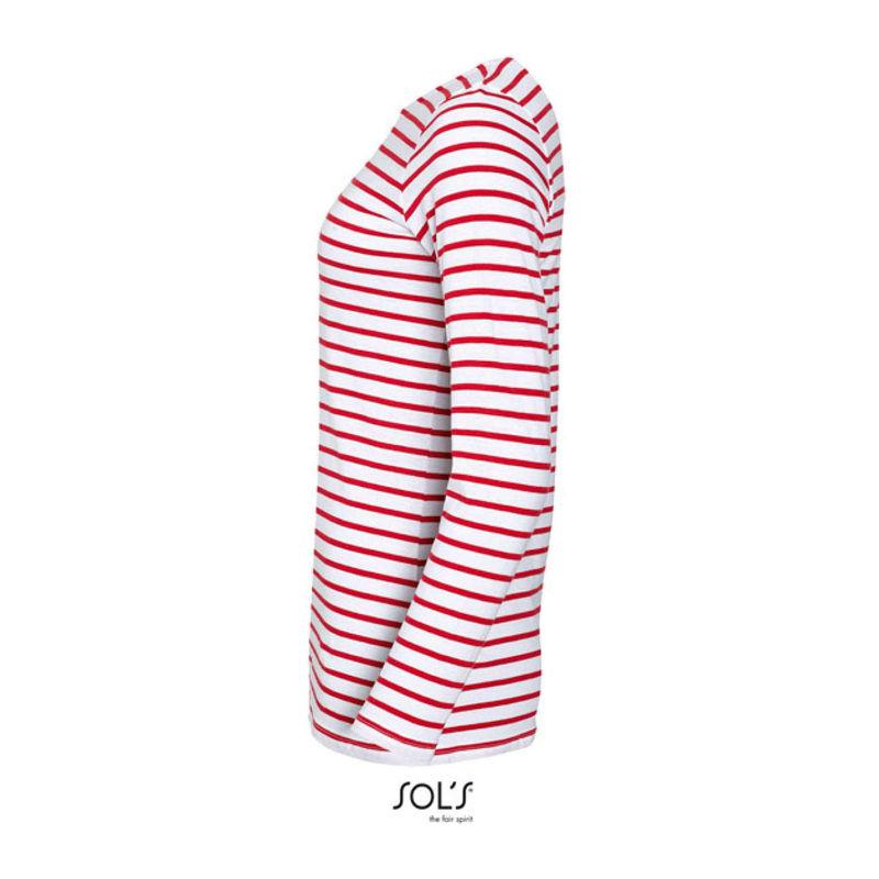 Bluză marinărească pentru femei Sol's Marine White-Orion Navy Blue M