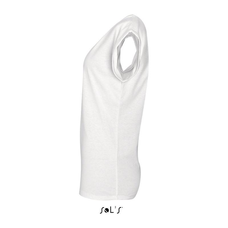 Tricou cu guler rotund pentru femei Sol's Melba Alb M