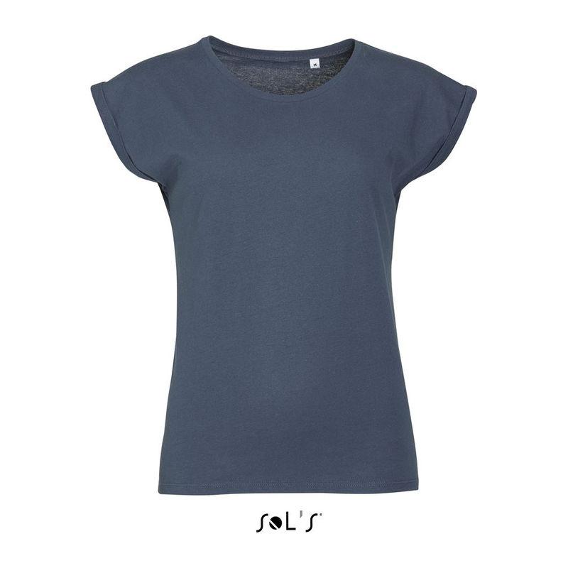 Tricou cu guler rotund pentru femei Sol's Melba Albastru S