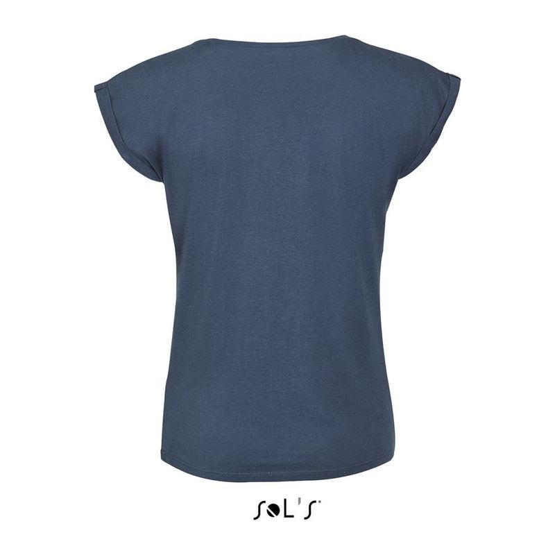 Tricou cu guler rotund pentru femei Sol's Melba Albastru M