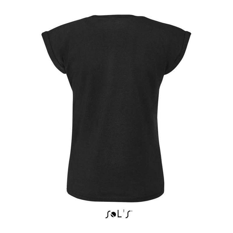 Tricou cu guler rotund pentru femei Sol's Melba Negru M