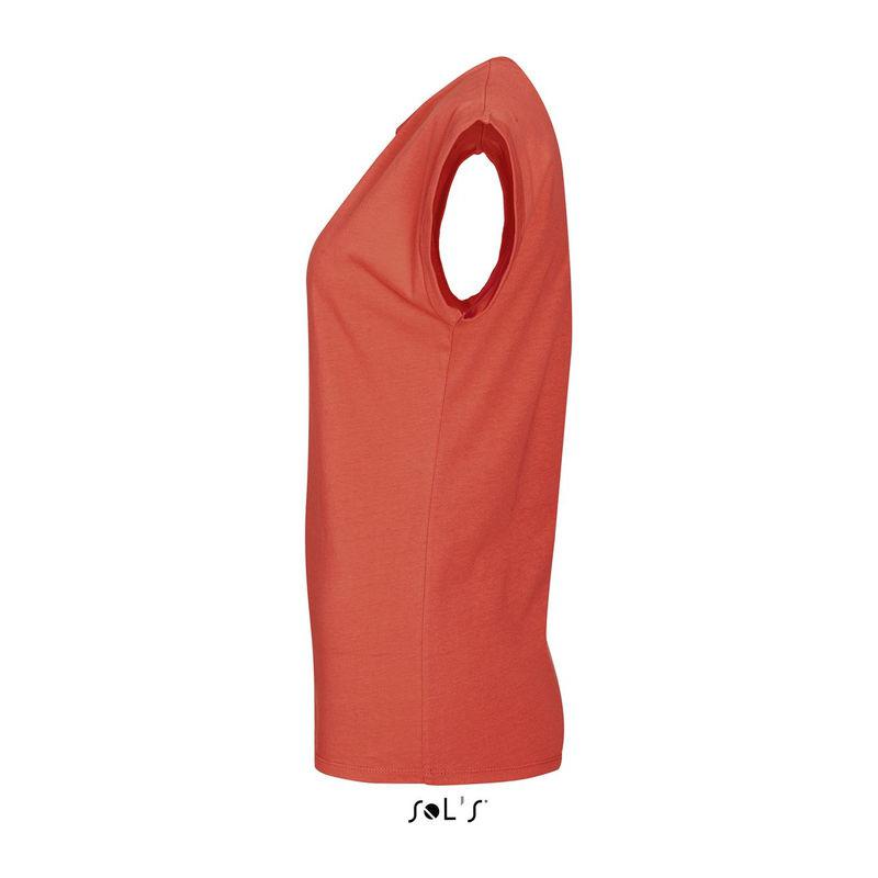 Tricou cu guler rotund pentru femei Sol's Melba Coral M